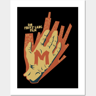 The Mark of M: Tribute to Fritz Lang's Masterpiece - Iconic Hand Design Posters and Art